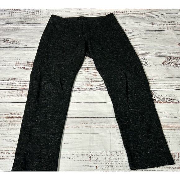 Wings + Horns Mens Wool Blend Pants Straight Leg Flat Front Pocket Black Size 30 - Picture 1 of 8